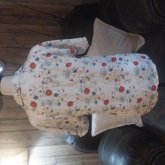 Porter & Ash 100% Linen Short Sleeve Leisure Shirt Men’s S Cream/Blue Designer - Picture 4 of 10